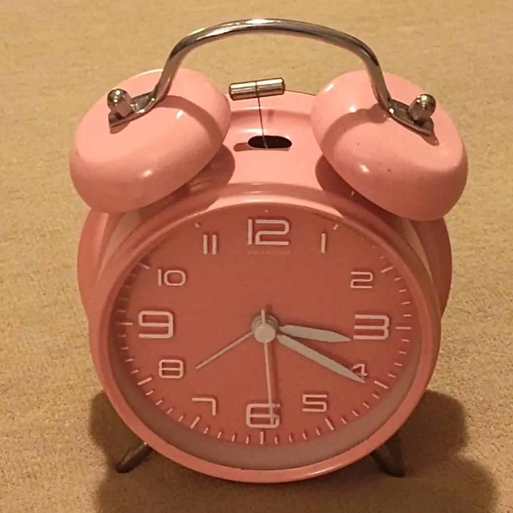 Pink Retro Alarm Clock